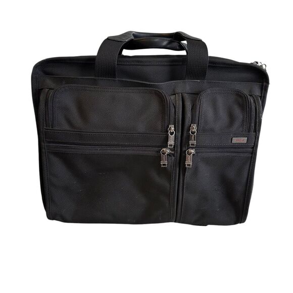 TUMI Alpha Wheel-a-Way Carry-onExpandable Briefcase 26103D4 With Laptop Cover